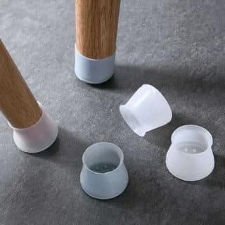 Set Of 4 Silicone Table & Chair Leg Floor Protector, Transparent Furniture Covers for Tables Wood Floor Protector, Chair Glides Table Feet Caps Set Of 4 Silicone Table & Chair Leg Floor Protector, Transparent Furniture Covers for Tables Wood Floor Protector, Chair Glides Table Feet Caps